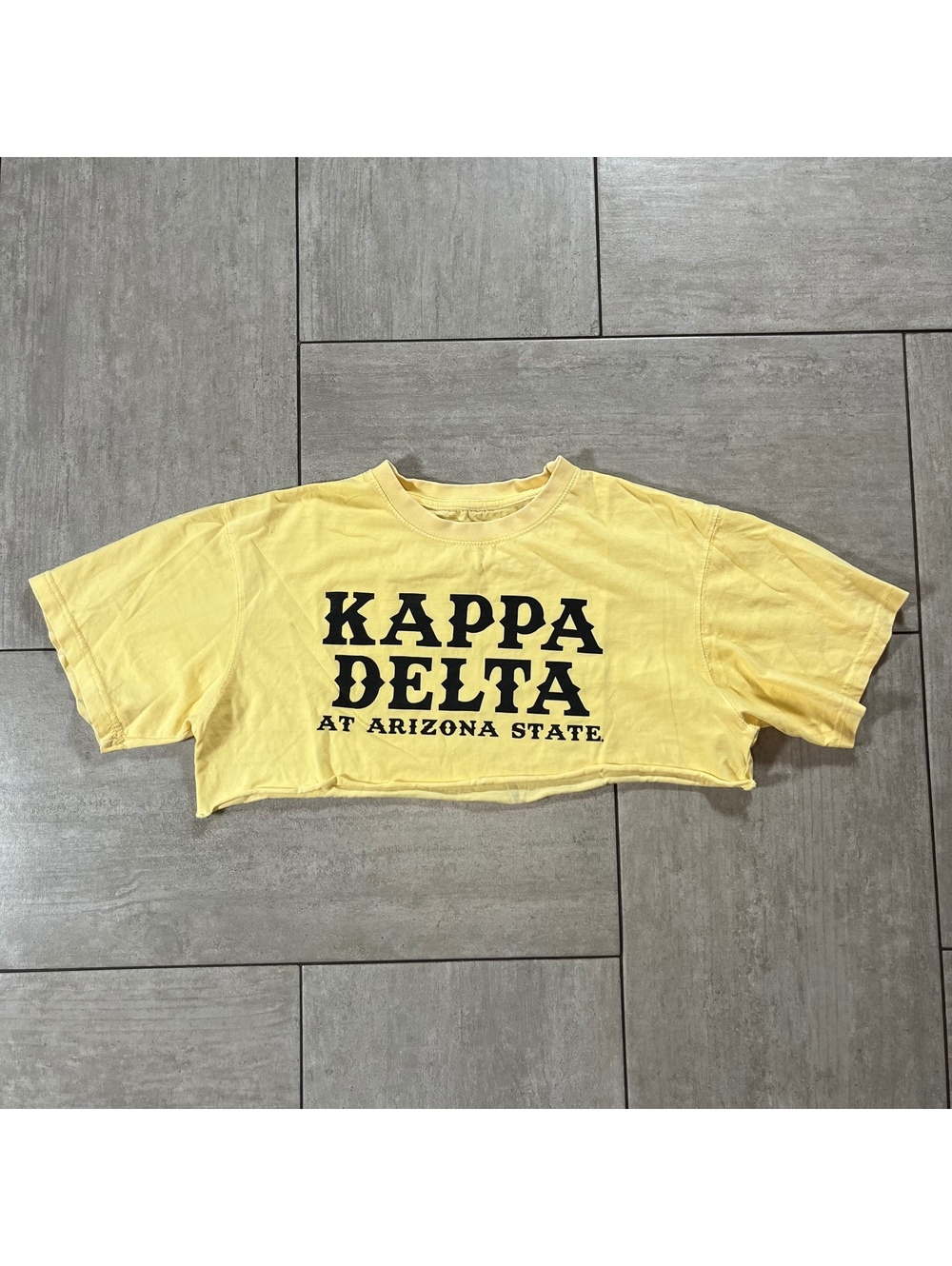 Vintage Custom Kappa Delta Cropped T-Shirt